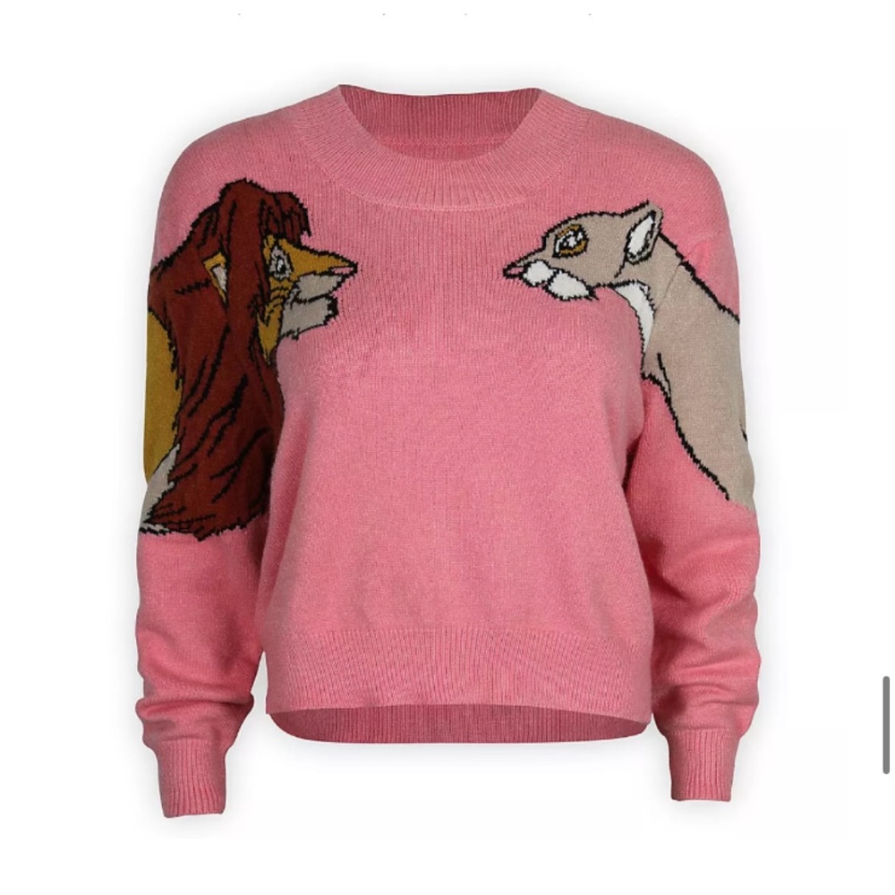 MINKPINK Pink Simba/Nala Graphic Sweater